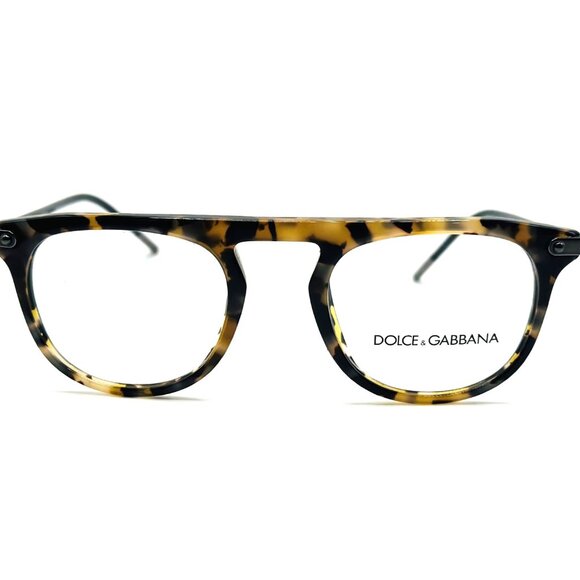 NEW DOLCE & GABBANA DG 3318 3141 Havana Men Frame RX 48mm 20 145 - Picture 2 of 8